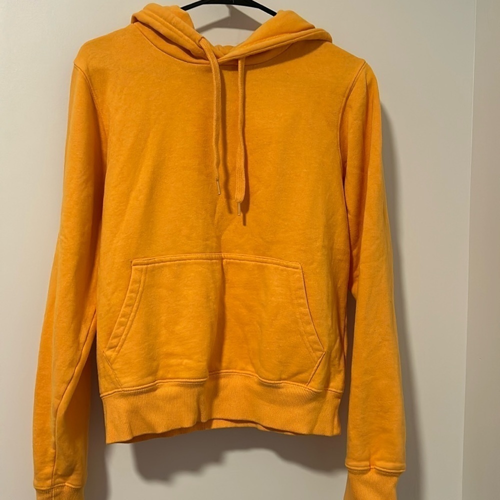Urban Outfitters Yellow Hooded Sweatshirt Loungewear Cozy Size Medium